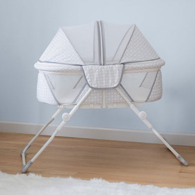 Delta Children 2284 EZ Fold Ultra Compact Travel Newborn Bassinet, Inner Circle - VMInnovations