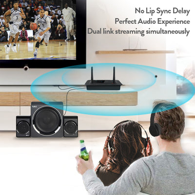 1Mii B03 Long Range Bluetooth 5.0 Receiver for TV and Home Stereo (Open Box)