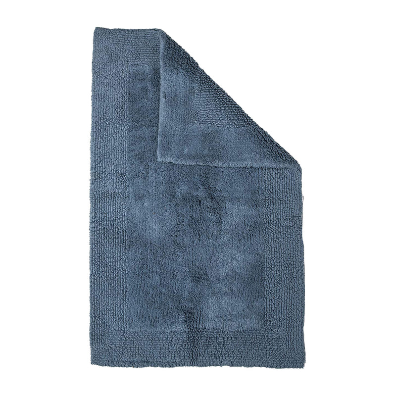 Grund Puro Series 17 x 24 In Bath Mat with 100 Percent Organic Cotton, Sea Blue