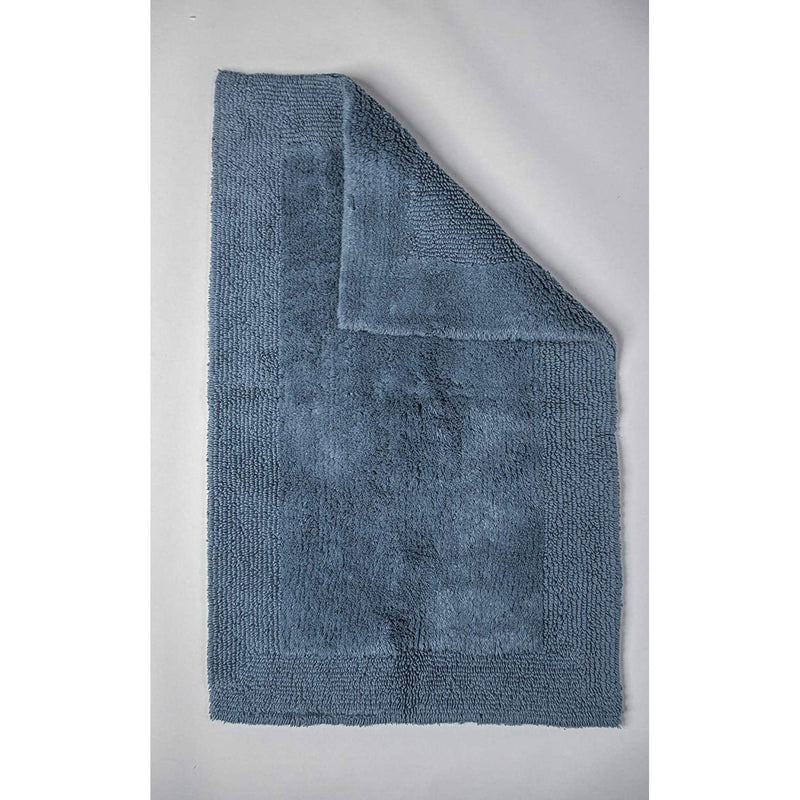 Grund Puro Series 17 x 24 In Bath Mat with 100 Percent Organic Cotton, Sea Blue
