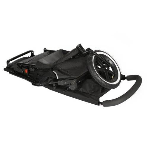 Phil & Teds Classic Inline Baby Stroller with Double Kit Seat - Black - Used