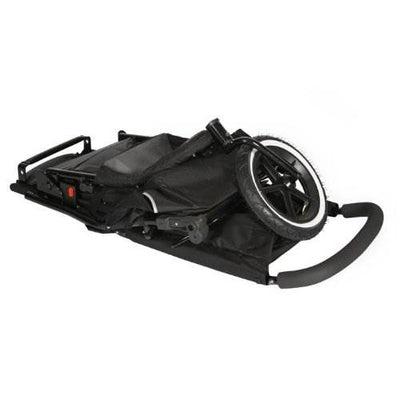 Phil & Teds Classic Inline Baby Stroller w/ Double Kit Seat - Black - Open Box