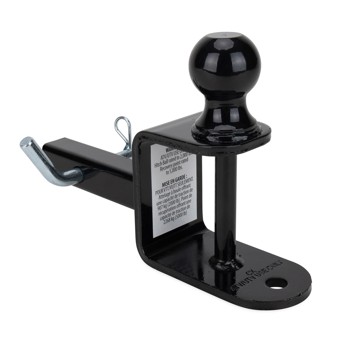 Camco Black Boar ATV UTV Multi Hitch 2 Inch Ball Mount, 1 1/4 Inch Shank (Used)