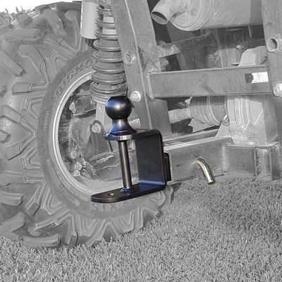 Camco Black Boar 66024 ATV UTV Multi Hitch 2 Inch Ball Mount, 1 1/4 Inch Shank