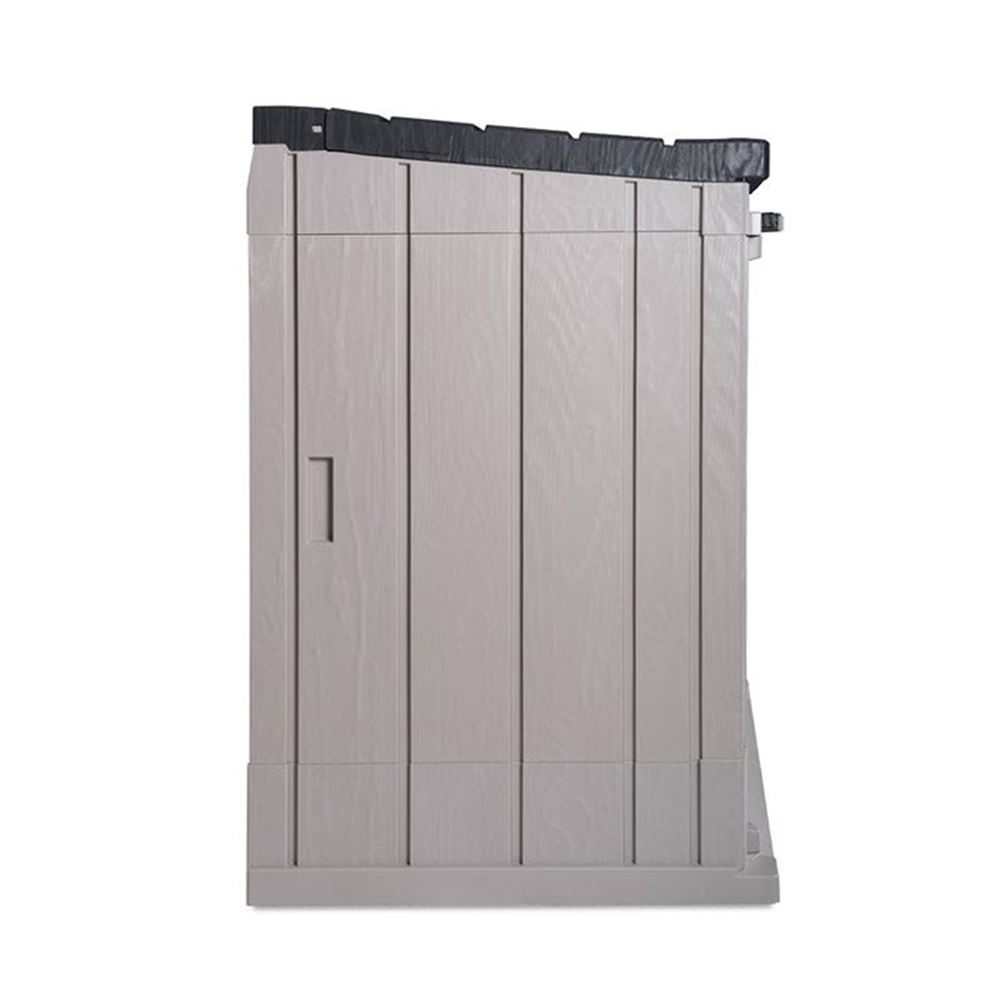 Toomax Stora Way All Weather Outdoor 6' x 3.5' Storage Shed Cabinet, Taupe Gray - VMInnovations