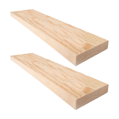 Willow & Grace Caro 24" Floating Wood Wall Mount Shelves, Set of 2 (Open Box) - VMInnovations