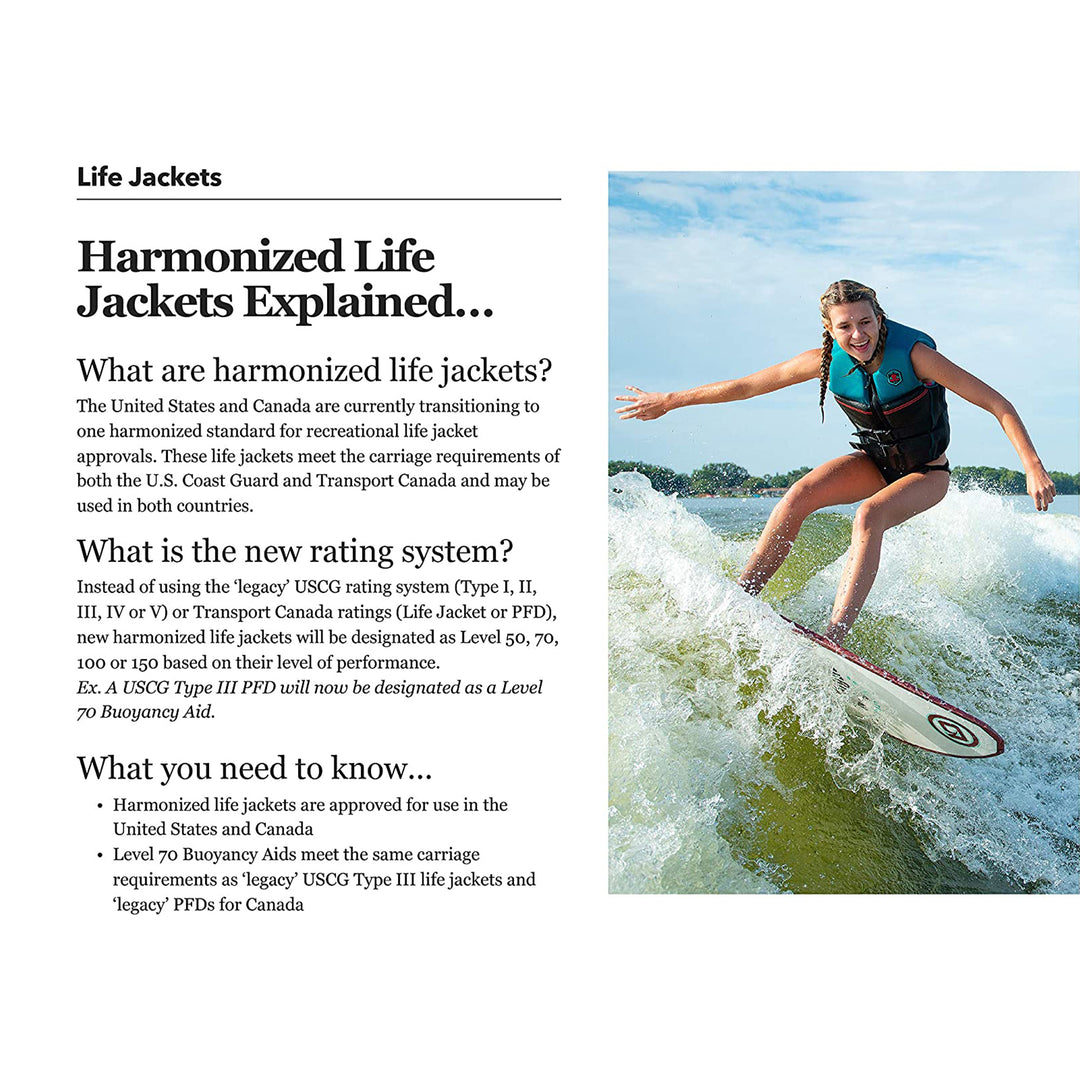 O'Brien Watersports Ladies Flex V-Back Lightweight Safety Life Jacket, Small - VMInnovations