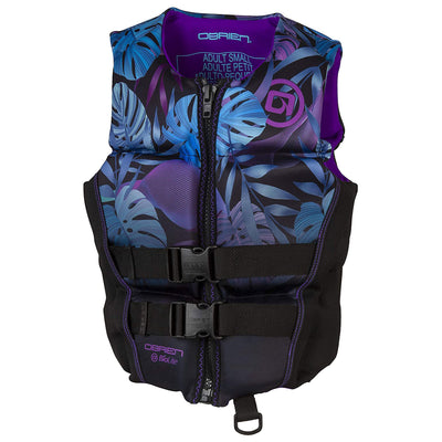 OBrien BioLite Series Womens Flex V Back Neoprene Life Vest, Size Large, Purple - VMInnovations