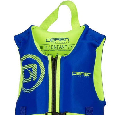 O'Brien Traditional Neoprene Life Jacket for Small Children 33-55 Pounds, Blue