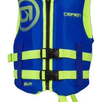 O'Brien Traditional Neoprene Life Jacket for Small Children 33-55 Pounds, Blue