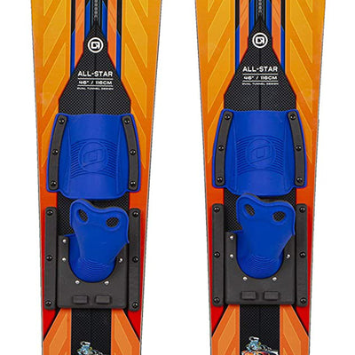 O'Brien Watersports Kids All Star 46" Trainer Performer Water Skis (Open Box)