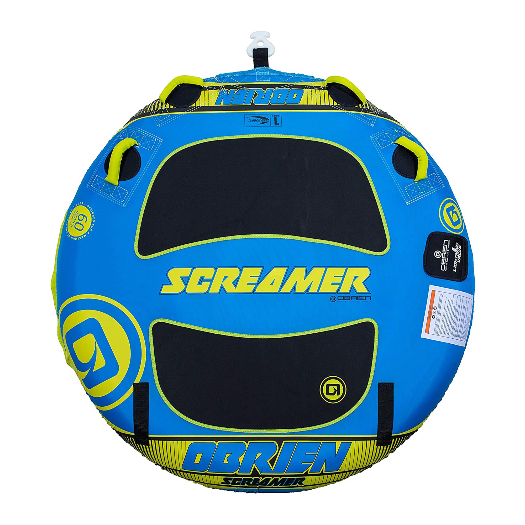 O'Brien Oval Shock Ball Towable Rope Float and Screamer Inflatable Boating Tube