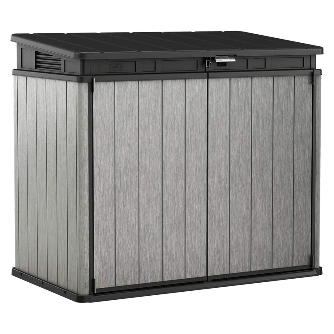 Keter Elite Store Outdoor Storage Shed 4.6 by 2.7 Foot, Deco Grey (Open Box)
