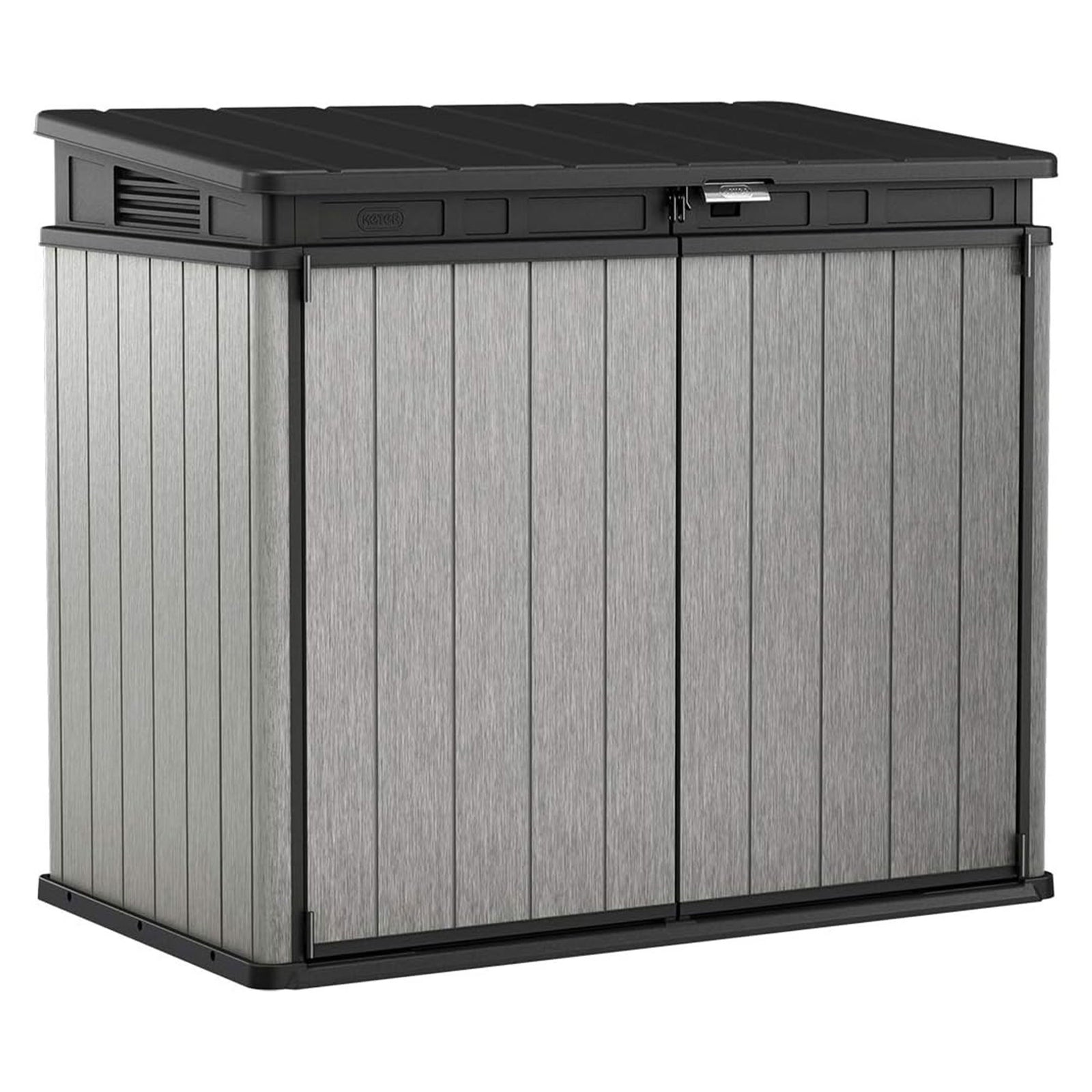 Keter Elite Store Outdoor Storage Shed 4.6 by 2.7 Foot, Deco Grey (Open Box) - VMInnovations