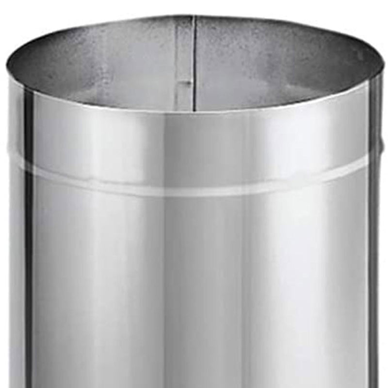 DuraVent DuraBlack Stainless Steel Single Wall Stove Pipe, 48 x 8" (Open Box)