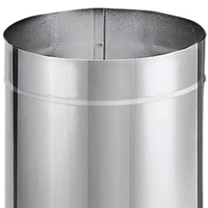DuraVent DuraBlack Stainless Steel Single Wall Stove Pipe, 48 x 8" (Open Box) - VMInnovations