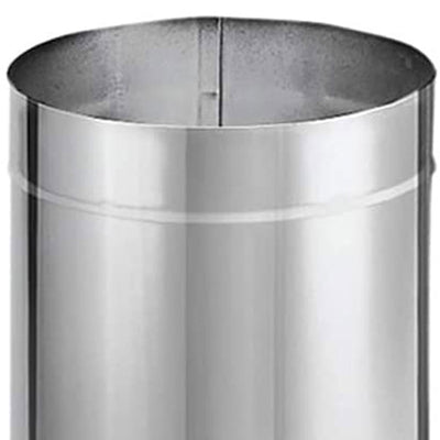 DuraVent 8DBK-48SS DuraBlack Stainless Steel Single Wall Stove Pipe (Used) - VMInnovations