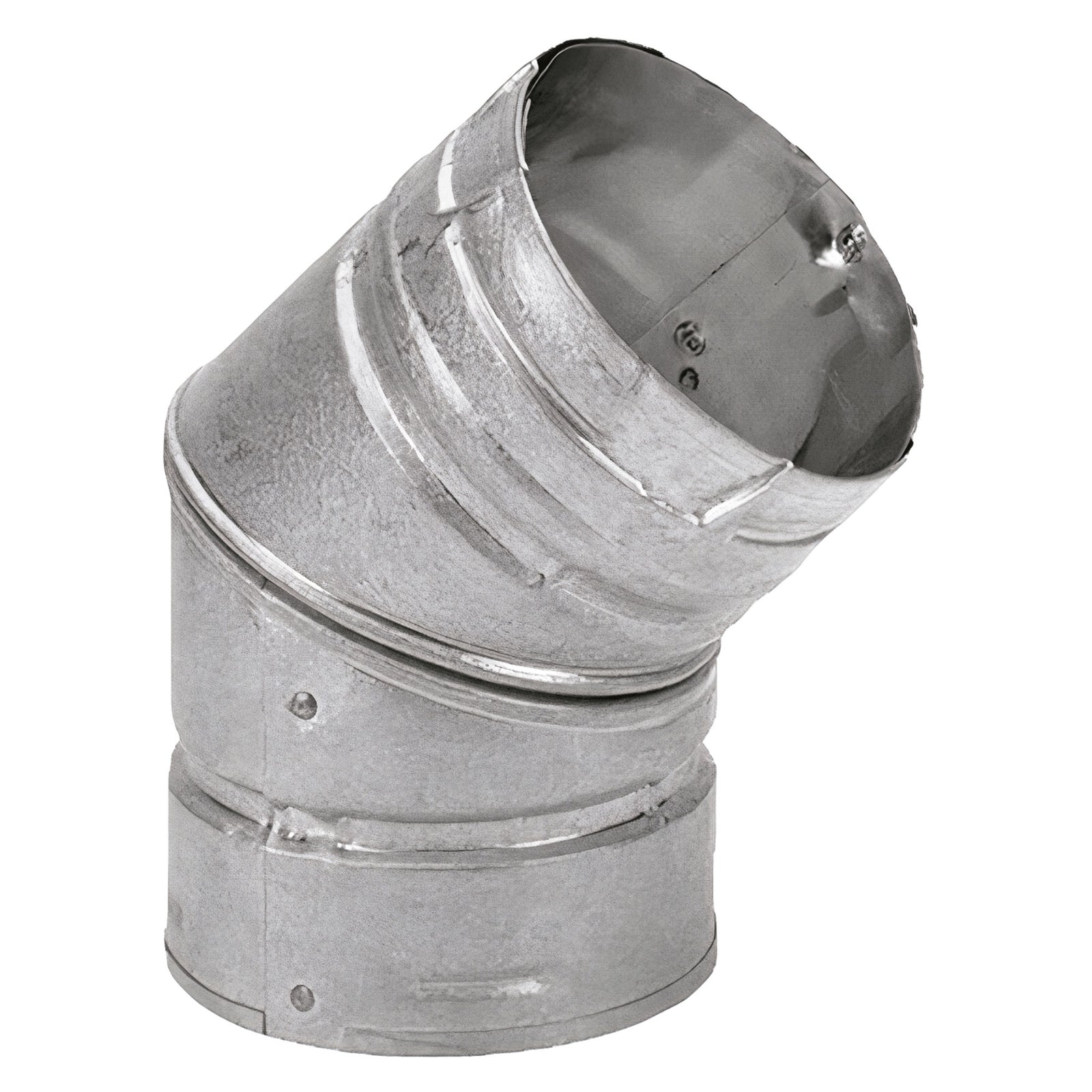 DuraVent 3PVL-E45 PelletVent Stainless Steel 45 Degree Elbow Stove Pipe (Used) - VMInnovations