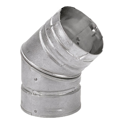 DuraVent PelletVent Stainless Steel 45 Degree Elbow Stove Pipe, 6" (Open Box) - VMInnovations