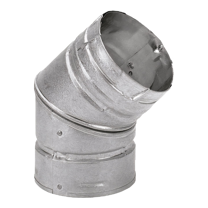 DuraVent PelletVent 6 Inches Stainless Steel 45 Degree Elbow Stove Pipe, Silver