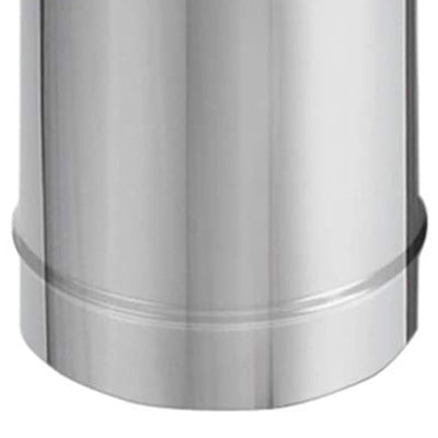 DuraVent DuraBlack 6DBK-12SS 12 x 6 Inch Stainless Steel Single Wall Stove Pipe - VMInnovations