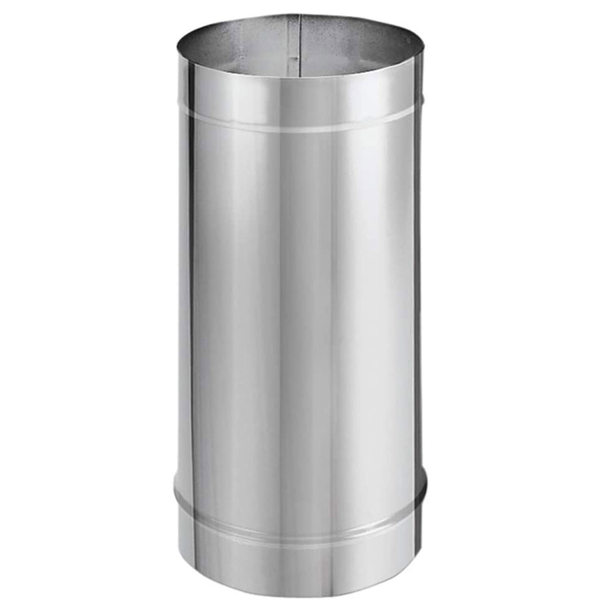 DuraVent DuraBlack 24x6" Stainless Steel Single Wall Stove Pipe Silver(Open Box) - VMInnovations