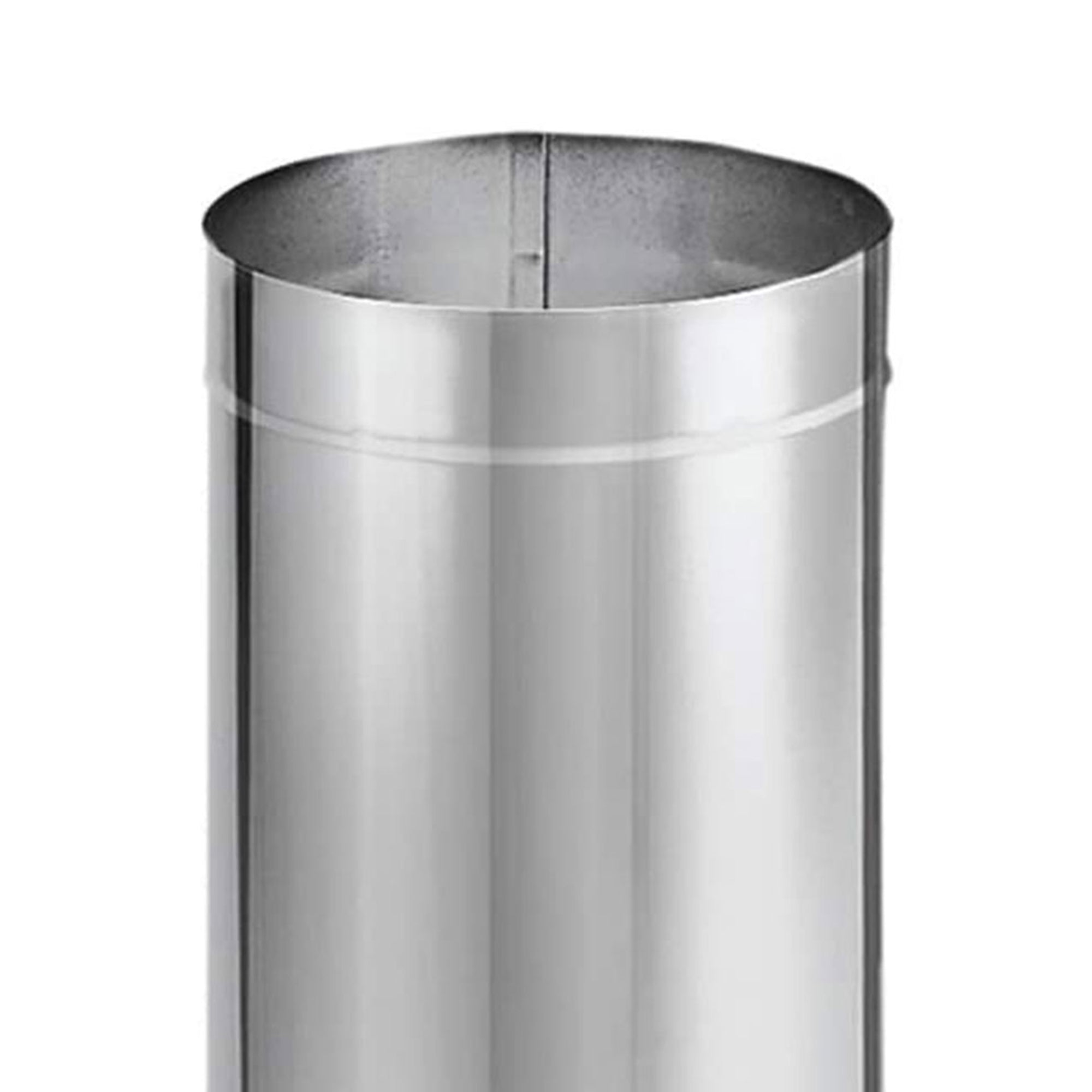 DuraVent DuraBlack 24x6" Stainless Steel Single Wall Stove Pipe Silver(Open Box) - VMInnovations