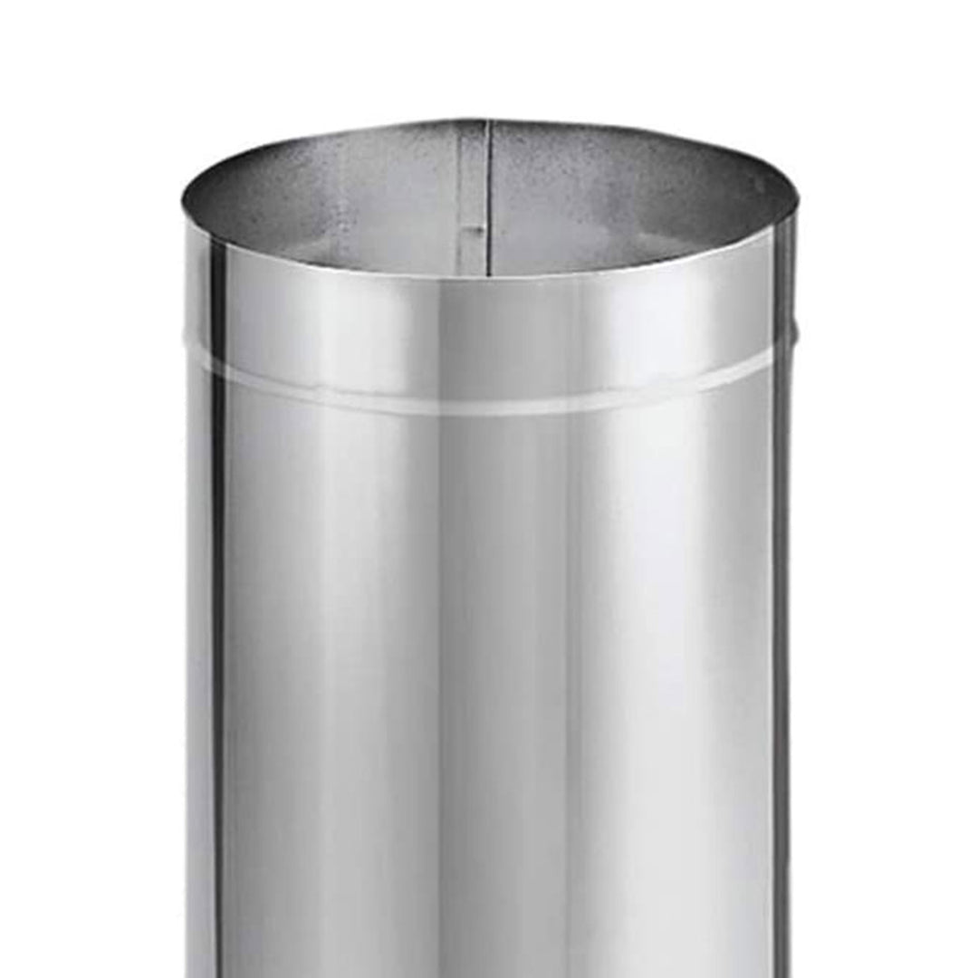 DuraVent DuraBlack 24x6" Stainless Steel Single Wall Stove Pipe Silver(Open Box) - VMInnovations