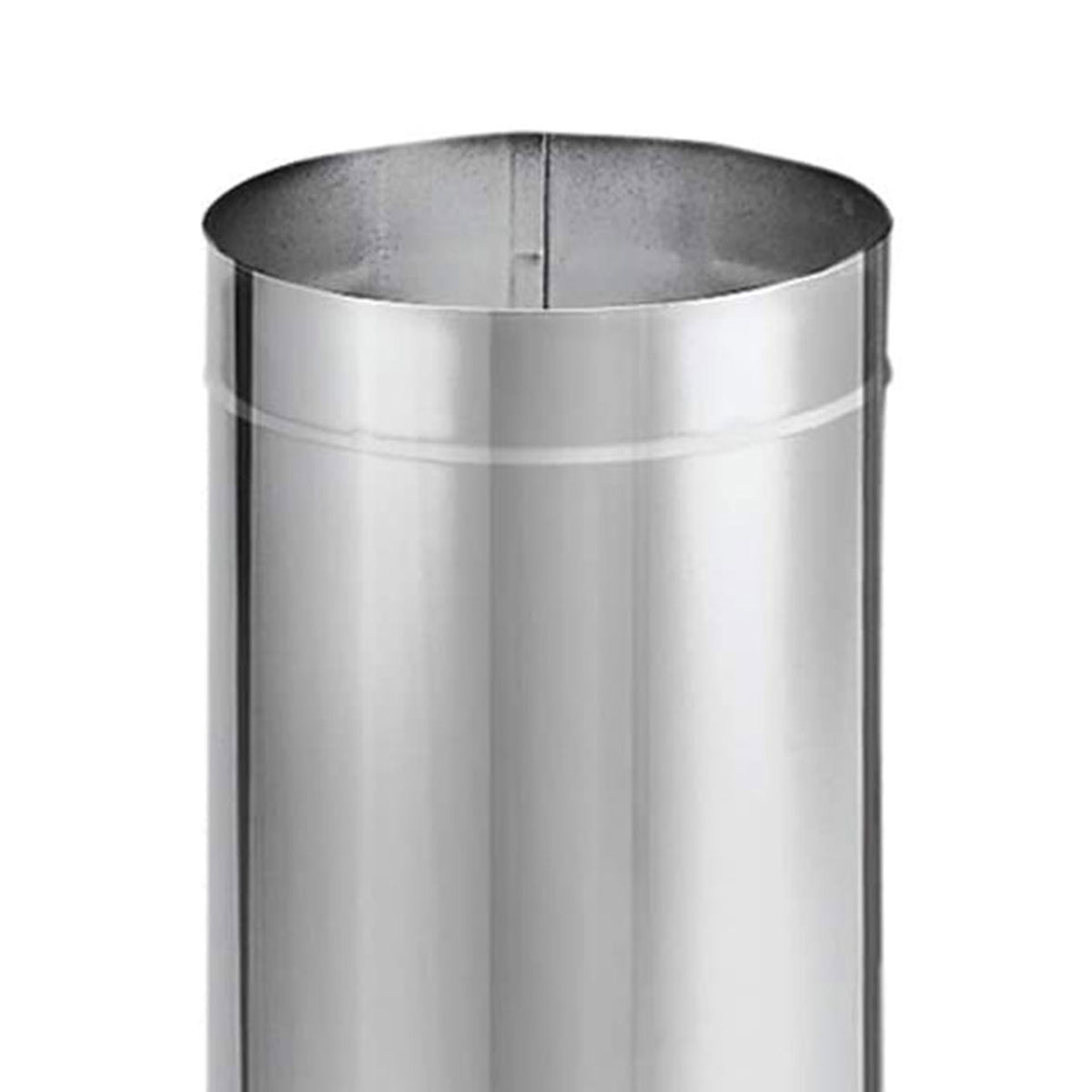 DuraVent DuraBlack 24x6" Stainless Steel Single Wall Stove Pipe Silver(Open Box)