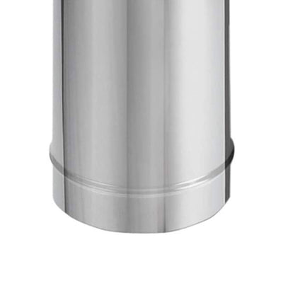 DuraVent DuraBlack 24x6" Stainless Steel Single Wall Stove Pipe Silver(Open Box) - VMInnovations