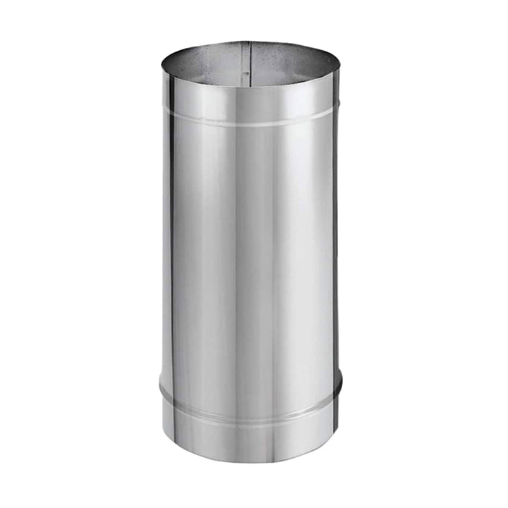 DuraVent DuraBlack 24 x 6 Inches Stainless Steel Single Wall Stove Pipe, Silver