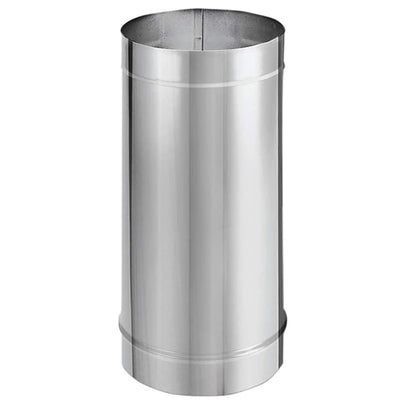 DuraVent DuraBlack 6DBK-48SS 48 x 6 Inch Stainless Steel Single Wall Stove Pipe