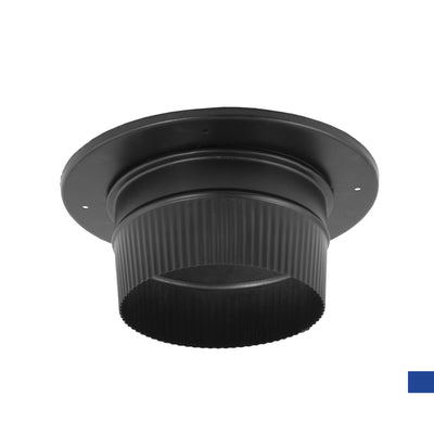 DuraVent DuraBlack Snap Lock Chimney Connection Adapter, 6" Diameter (Used) - VMInnovations