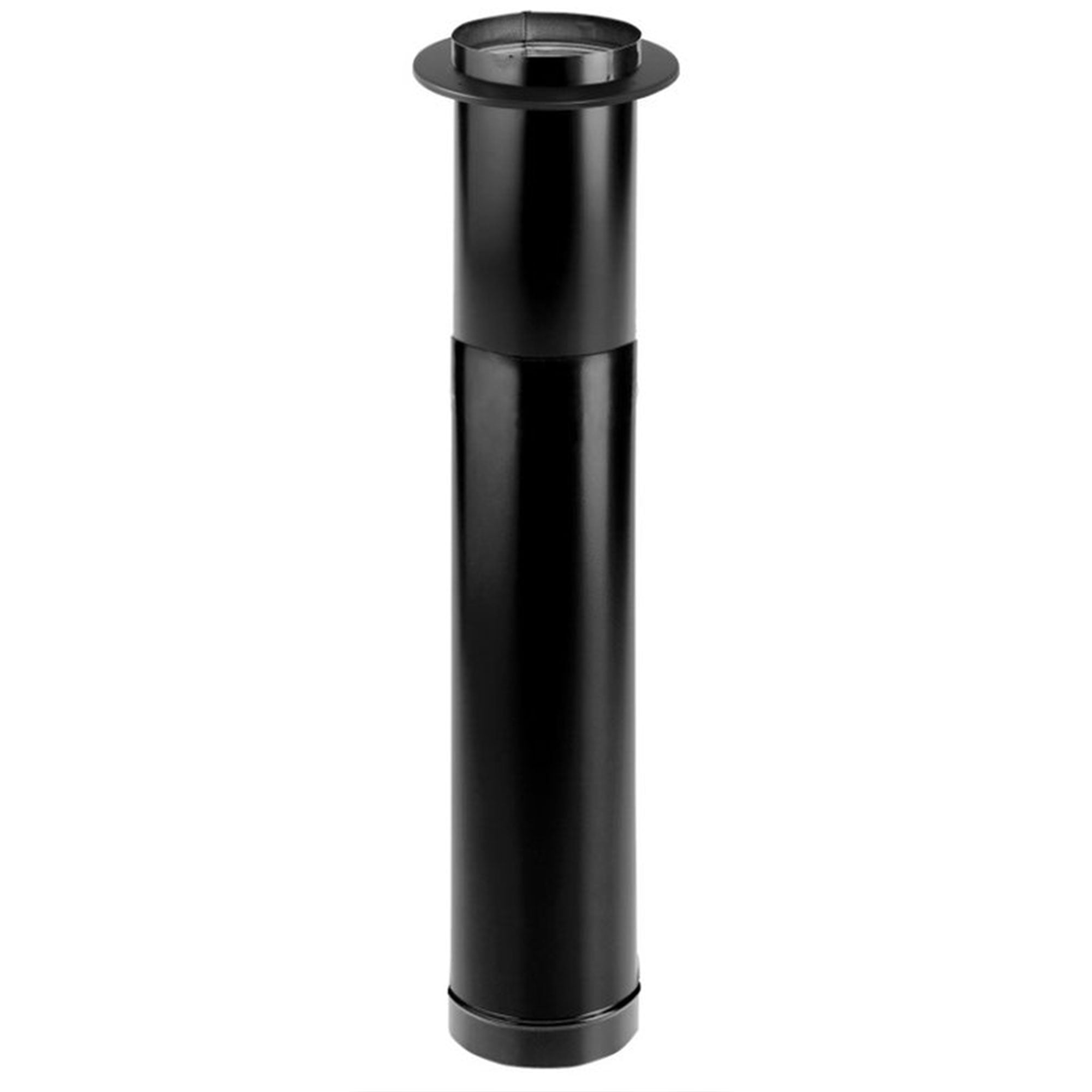 DuraVent DuraBlack Telescoping Adjustable Finishing Stove Pipe, 6 Inch (Used) - VMInnovations