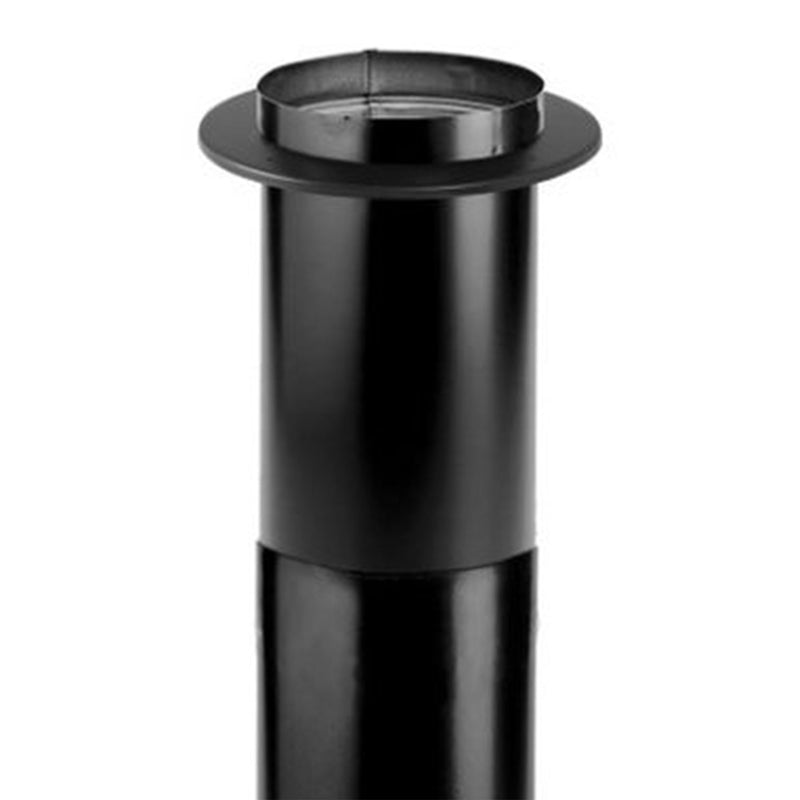 DuraVent 6DBK-TL DuraBlack Telescoping Adjustable Finishing Stove Pipe, 6 Inch