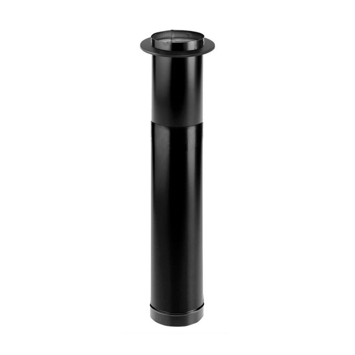 DuraVent 6DBK-TL DuraBlack Telescoping Adjustable Finishing Stove Pipe, 6 Inch