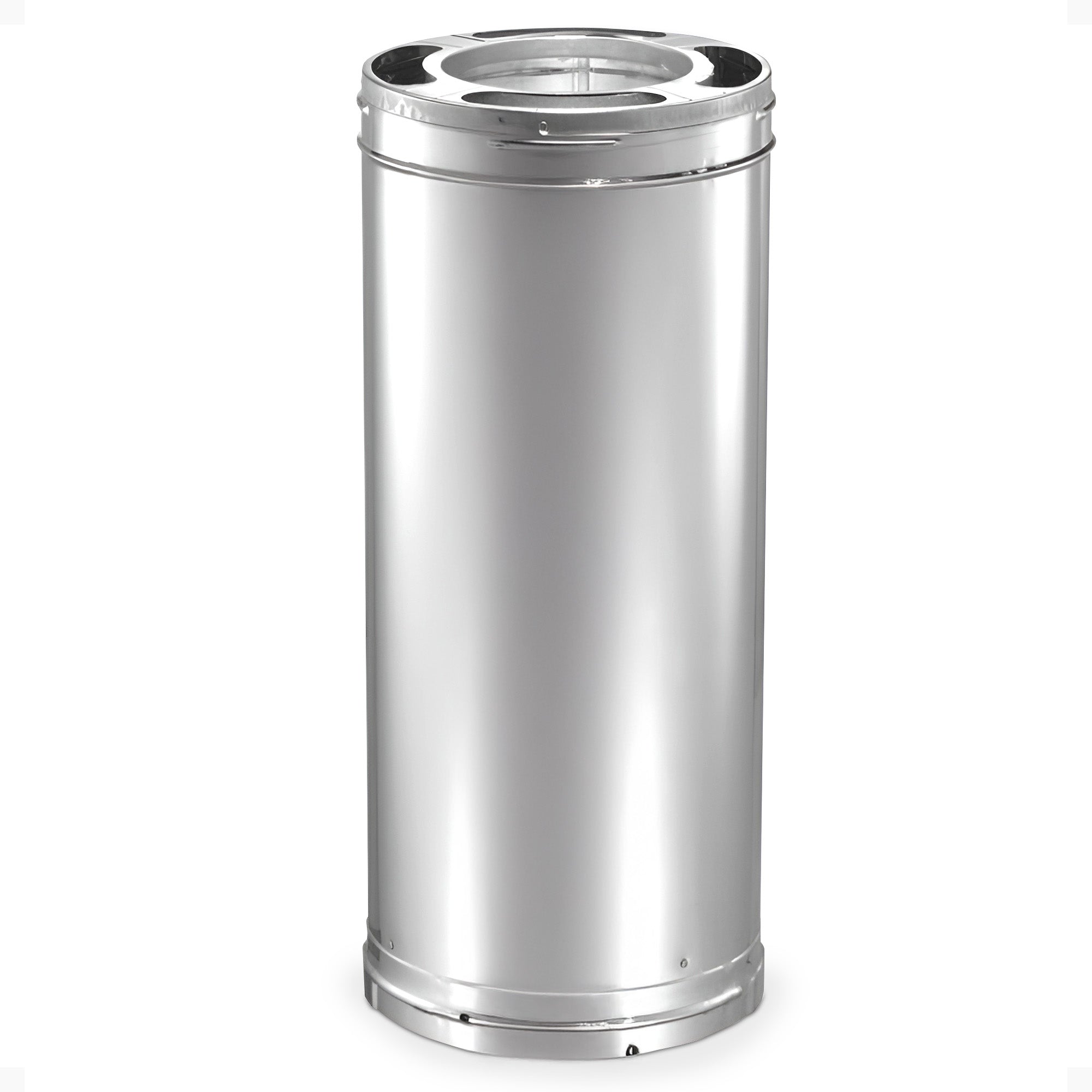 DuraVent DuraPlus 12x6" Stainless Steel Triple Wall Stove Pipe, Silver(Open Box)