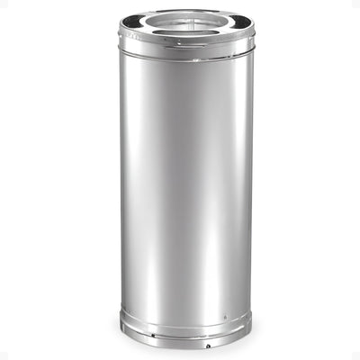 DuraVent DuraPlus Galvanized Steel Triple Wall Stove Pipe, 24" x 6" (Damaged) - VMInnovations