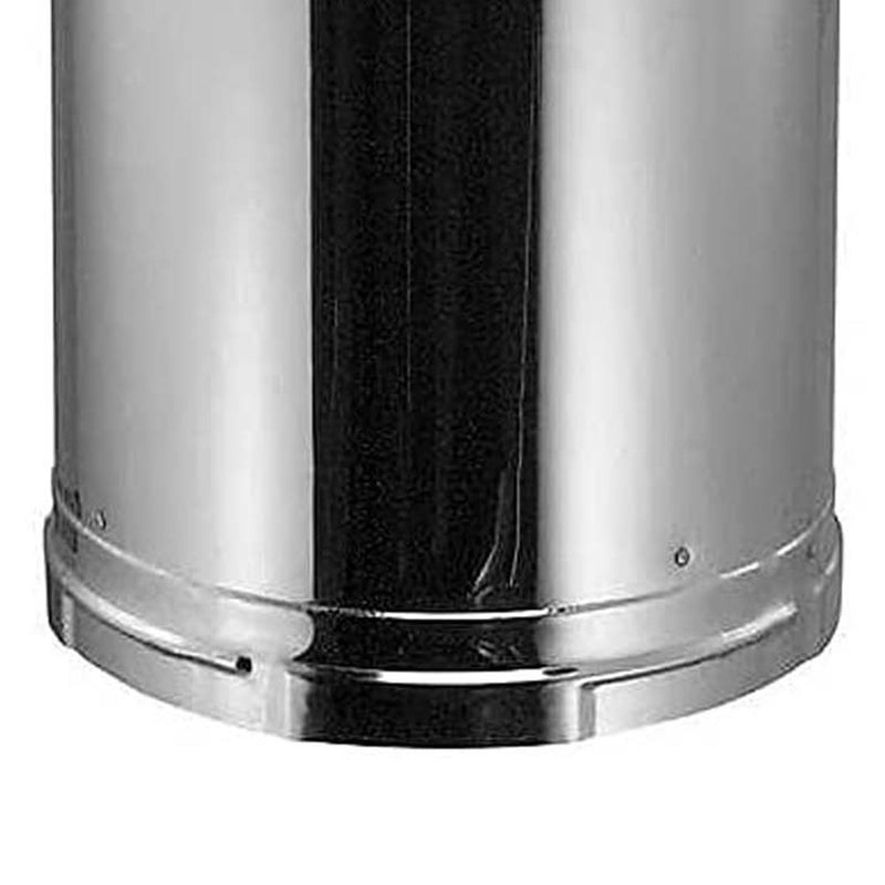 DuraVent DuraPlus 420 Stainless Steel Triple Wall Stove Pipe Connector, Silver