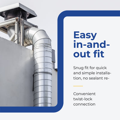 DuraVent DuraPlus Stainless Steel Triple Wall Stove Pipe, 24 x 6 Inch (Open Box) - VMInnovations