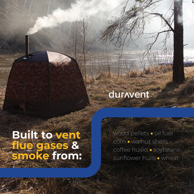DuraVent DuraPlus Stainless Steel Triple Wall Stove Pipe, 24 x 6 Inch (Open Box) - VMInnovations