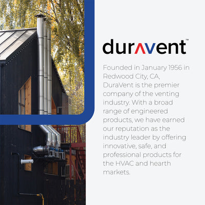 DuraVent DuraPlus Stainless Steel Triple Wall Stove Pipe, 24 x 6 Inch (Open Box) - VMInnovations