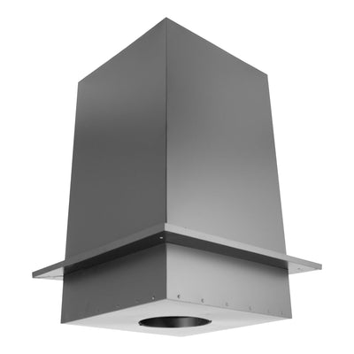 DuraVent 6" Square Steel Ceiling Support Box & Trim Collar, 24" Tall (Open Box) - VMInnovations
