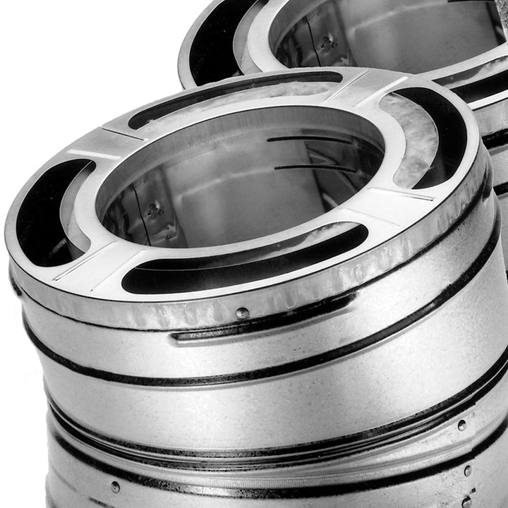 DuraVent DuraPlus 6 Inch 30 Degree Stainless Steel Swiveling Elbow Kit (Damaged) - VMInnovations