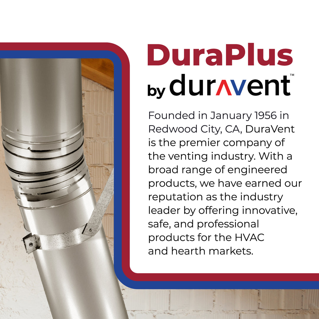 DuraVent 6DP-E30K DuraPlus 6 Inch 30 Degree Stainless Steel Swiveling Elbow Kit