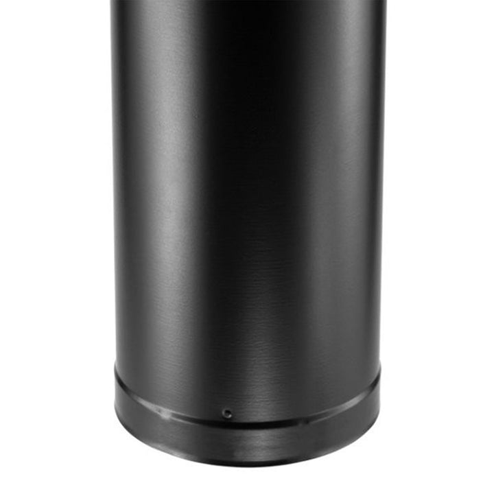 DuraVent Galvanized Steel Double Wall Stove Pipe, 6 x 18 Inch, Black (Open Box)