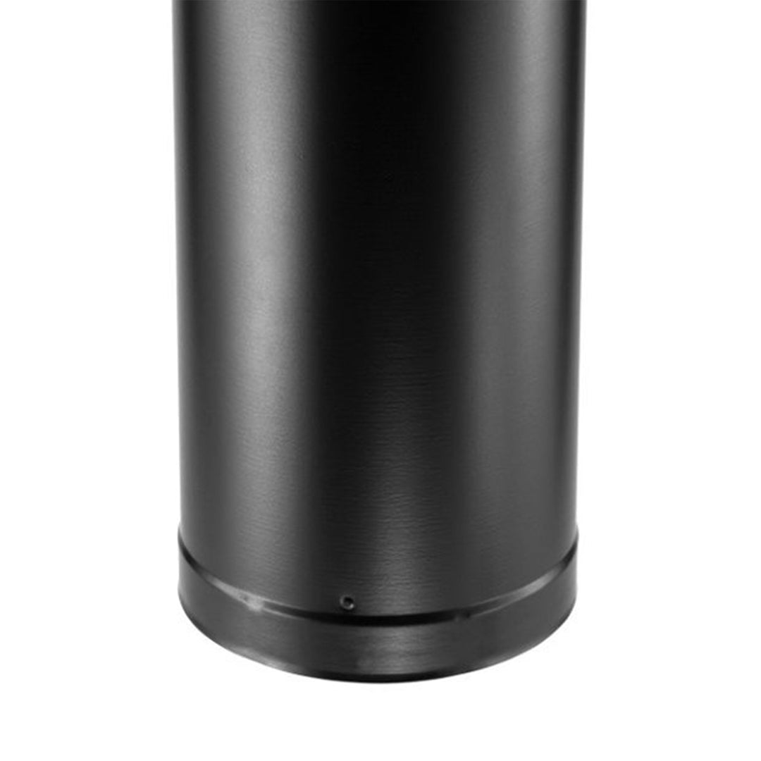 DuraVent DVL Galvanized Steel Double Wall Stove Pipe, 6 x 24 Inch, Black (Used)