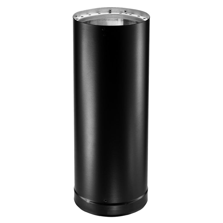 DuraVent DVL 6DVL-48 6 Inch Galvanized Steel Double Wall Stove Pipe, Black