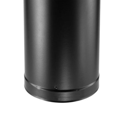 DuraVent Galvanized Steel Double Wall Stove Pipe, 6 x 48 Inch, Black (For Parts)