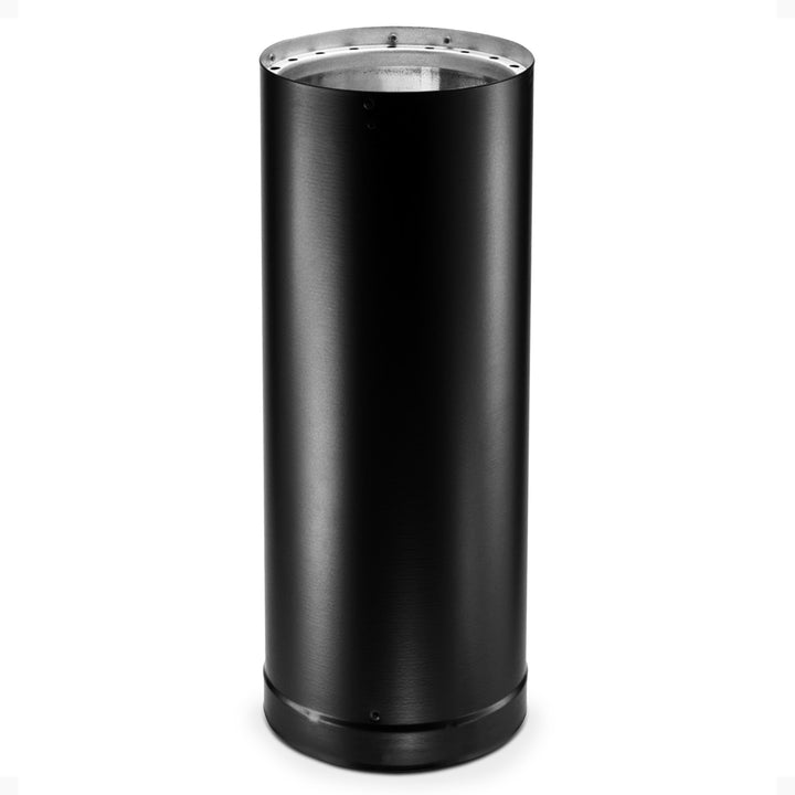 DuraVent DVL 6DVL-48 6 Inch Galvanized Steel Double Wall Stove Pipe, Black - VMInnovations